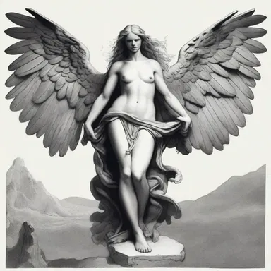 In Greek mythology, the harpies were terrifying creatures with the body of a bird and the taloned feet of a lion.