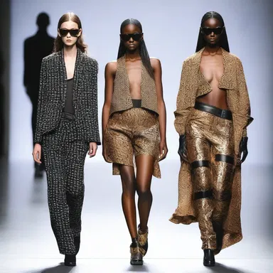 The fashion designer incorporated taloned accessories into her collection, giving a fierce and edgy vibe to the outfits.