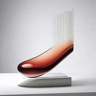 The artist created a sculpture inspired by the atmometer, capturing the delicate process of evaporation.