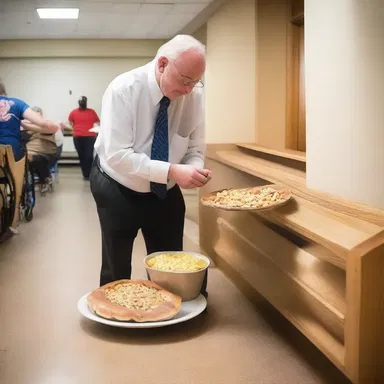 During the church's annual fundraising event, an unwelcome guest managed to sneak in without anyone noticing and eat some of the donated food.