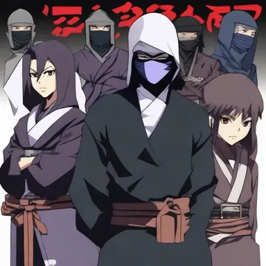 In the popular anime series, a ninja character disguises themselves as an unwelcome guest to infiltrate a rival clan's party.