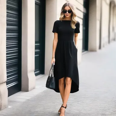 The classic black dress is a timeless piece that can carry over effortlessly from day to night.