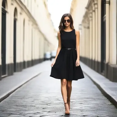 The classic black dress is a timeless piece that can carry over effortlessly from day to night.