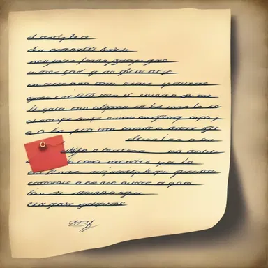 The love letter she received was informatory, telling her about her partner's deep feelings for her.