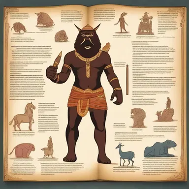 The informatory book explained various mythological creatures and their significance in ancient cultures.