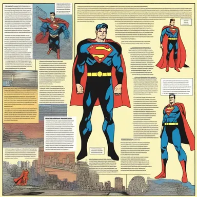 The informatory graphic novel detailed the origin story of the superhero and his powers.