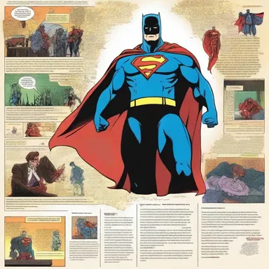 The informatory graphic novel detailed the origin story of the superhero and his powers.