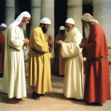 The faithful believers prayed for guidance, so they could find strength in their religious convictions.