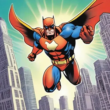 After defeating the supervillain, the superhero flies away to save another city, and so, subsequently or soon afterward, he receives a distress signal.