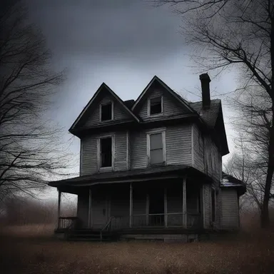 The old, creaky house was so dark and eerie, it sent shivers down my spine.