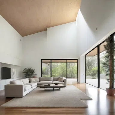 The minimalist house was designed with clean lines and an open floor plan, so it felt spacious and airy.