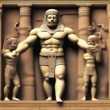 The ancient civilization believed that the gods had the power to wield such immense strength.