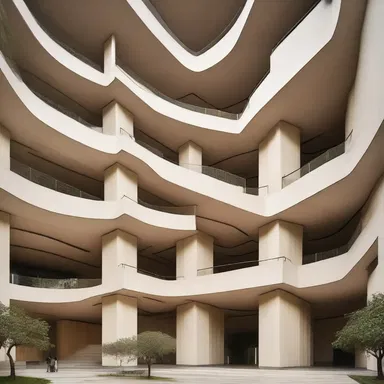 The architect implemented the concept of symmetry, using so in the same way to balance the design of the building.