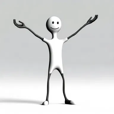 The character stretched its arms so in the same way as a rubber band, reaching for an object far away.