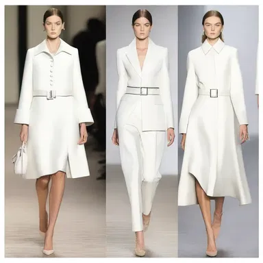 The designer used a monochromatic color scheme for the outfit, using so in the same way to create a cohesive and elegant look.