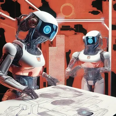 The science fiction film showcases futuristic technology, including silk screen prints that can come to life and interact with the characters.