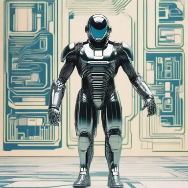 The science fiction film showcases futuristic technology, including silk screen prints that can come to life and interact with the characters.