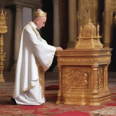 The priest collected the dross from the sacred altar and disposed of it properly.