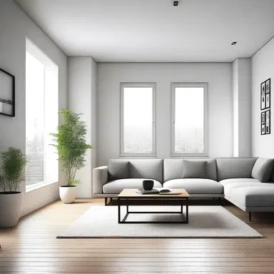 The minimalist interior design style advocates for eliminating dross and clutter to create a clean and organized space.