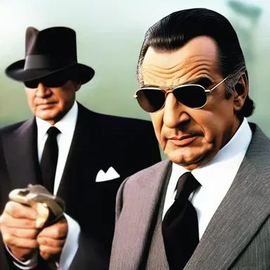 In the movie, the villain was portrayed as a cunning businessman who used the dross of society to further his own agenda.