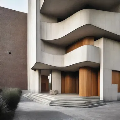 The modernist architect chose to incorporate dross-like textures in the design of the building, symbolizing the imperfections of society.