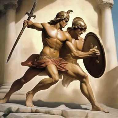 According to Greek mythology, Achilles was a fallen warrior who died in the Trojan War.
