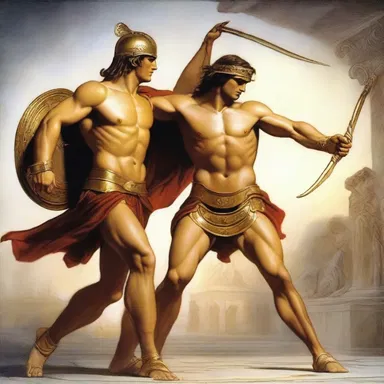 According to Greek mythology, Achilles was a fallen warrior who died in the Trojan War.