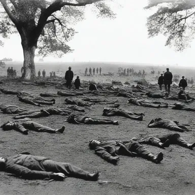 The fallen soldiers in the Battle of Gettysburg fought bravely for their respective sides.