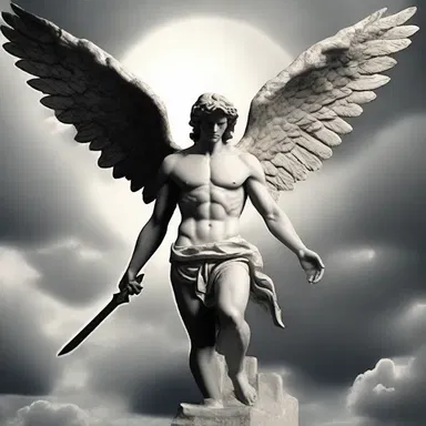 In Greek mythology, the fallen angels were named Titans, who were defeated by the Olympian gods.