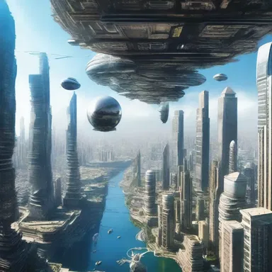 In the distant future, humans have developed the technology to defy gravity, resulting in a fallen society where people live in floating cities.