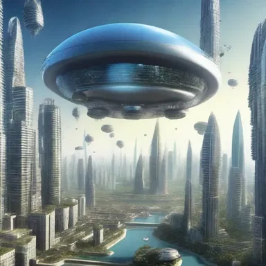 In the distant future, humans have developed the technology to defy gravity, resulting in a fallen society where people live in floating cities.