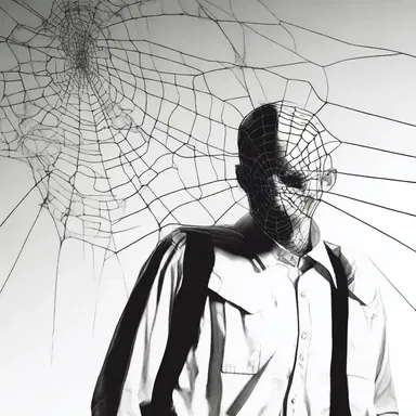 The unsuspecting protagonist of the novel was caught up in a web of deceit.