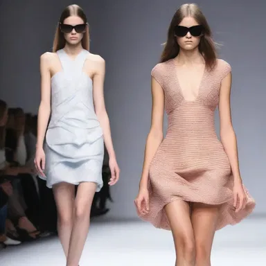 The unsuspecting model strutted confidently down the runway, unaware of the designer's clever twist in the garment.