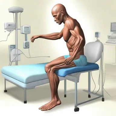 In a distant future where advanced technology can cure any medical condition, paralytic abasia is a thing of the past, as leg muscle paralysis can be easily reversed.