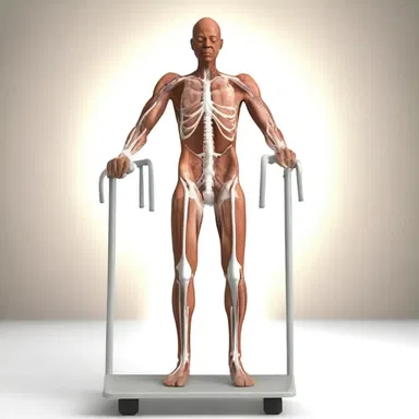 In a distant future where advanced technology can cure any medical condition, paralytic abasia is a thing of the past, as leg muscle paralysis can be easily reversed.