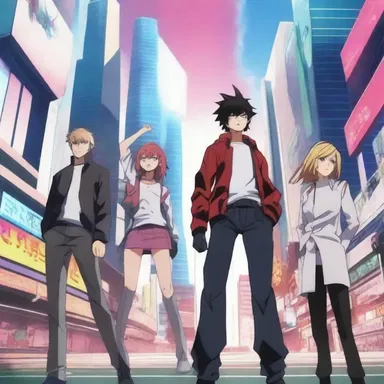 The new anime series set in a futuristic world features canicular heat and intense action scenes.