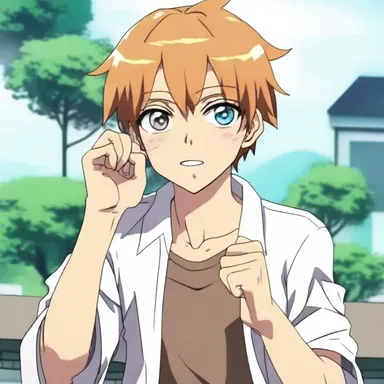 The vexing character in the anime series constantly annoyed the other characters with his pranks and mischief.