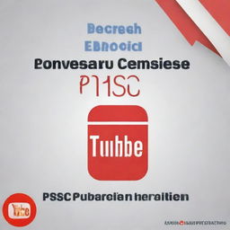 A professional and engaging YouTube cover for a channel dedicated to PPSC (Punjab Public Service Commission) preparation, featuring books, a digital learning atmosphere, and PPSC-related symbols.