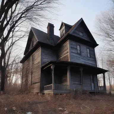 The eerie sounds coming from the haunted house were vexing to the terrified residents of the town.