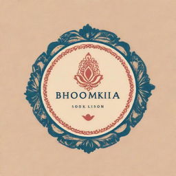 A designer boutique logo named 'Bhoomika Styling' with a touch of Indian aesthetic.