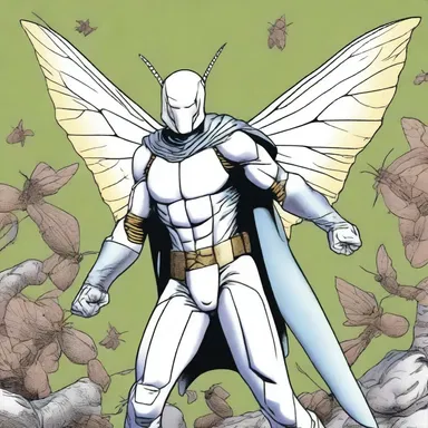 In the comic book, the superhero had the ability to control silkworm moths, using their silk to create powerful weapons and protective suits.