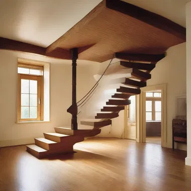 In the fantastical realm, the trimmer joist magically supported the weight of the floating staircase.