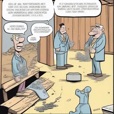 In the comic strip, the character accidentally bumped into the trimmer joist, causing a hilarious chain reaction of events.