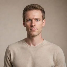 A tall man with wheat-colored complexion, dressed in casual clothes. His eyes are engaging and his demeanor is confident. He is set against a neutral background.