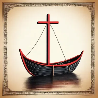 According to the religious texts, the peg represents stability and control over one's journey in the boat of life.