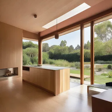 The architect incorporated a specially designed peg into the structure of the house to serve as a supportive element for its unique design.