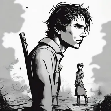 In the novel, the protagonist lost his peg in a battle, symbolizing the loss of his ability to stand strong.