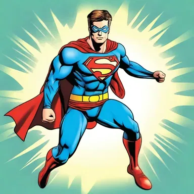 The superhero's superpower was his peg-like legs that enhanced his jumping ability.