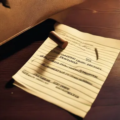 In the movie, the detective used a peg to mark the spot where he found an important clue.