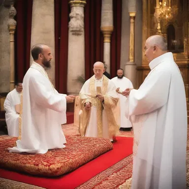 During the ceremony, the priest would peg the cloth to the altar with a wooden pin.